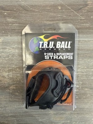 TRU Ball Archery V-Lock Strap Replacement (VLKB-BK-TH-L) Black Buckle T-Handle