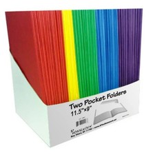 DDI 1192965 2 Pocket Folders - Assorted Colors case of 100