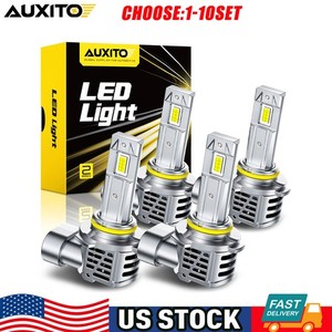 AUXITO 9005 9006 Kit de combo à faisceau bas LED Ampoule de phare Super Bright 4-40X