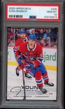 2025 Upper Deck Ivan Demidov #205 Rookie RC PSA 10 Montreal Canadiens