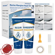 FENFANDAS Fiberglass Boat Repair Kit White Gel Coat