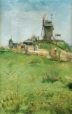 Hand-painted Oil Painting Vincent van Gogh Le Moulin de la Gallette