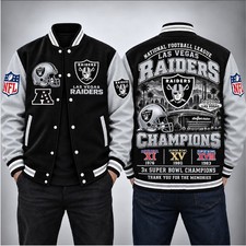 Las Vegas Raiders Football Baseball Jacket
