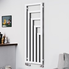*COSMETIC DAMAGE* Radiator TERMA ANGUS 1300hx440w(mm) Matt White Ebay-014