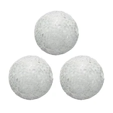 3Pcs Decorative Glass Balls 2.36 Inch Orbs Centerpiece Balls, White