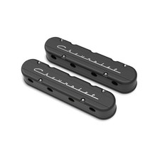 241-177 Holley 2-piece Chevrolet Script Valve Cover- Gen Iiiiv Ls - Satin