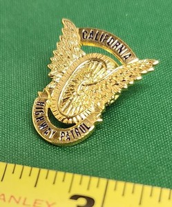 California Highway Patrol Wheel and Wings Lapel Pin