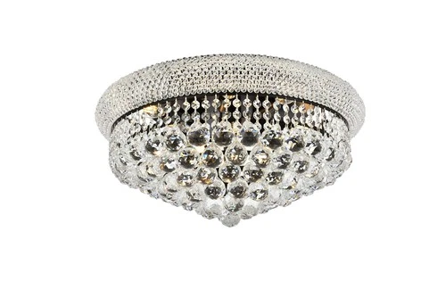 Elegant Lighting Primo 20" 10 Light Royal Crystal Flush Mount - Picture 7 of 8