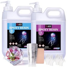 LET'S RESIN 1/2 Gallon Casting Epoxy Resin,Bubble Free  Crystal Clear Epoxy