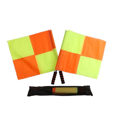 Fußball Training Schiedsrichter Fahnen 2er Pack - 100g leicht 46 cm Handling Fa