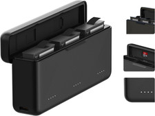 TELESIN Osmo Action 5 Pro 3 4 Battery Charger for DJI Action 5 Pro 3 4 Triple Sl
