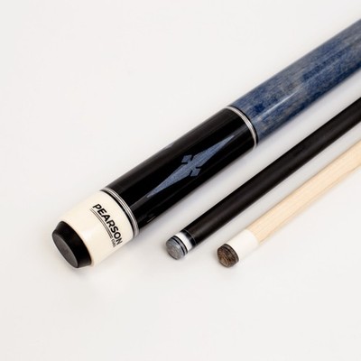 Pearson PP-BLUE Players Carbon Pool Cue Stick w/ 12.3mm USA Clear Carbon Shaft