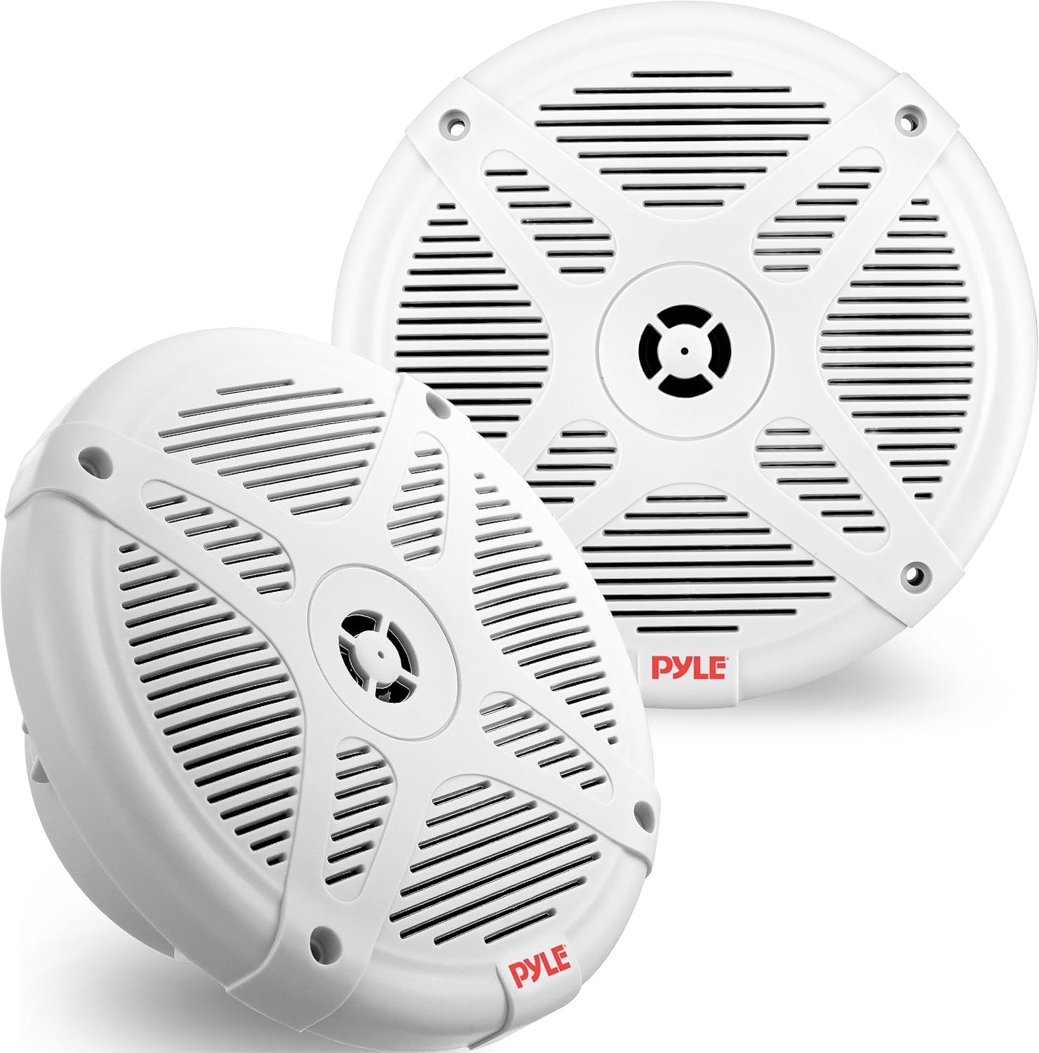 Pyle 6.5 Inch Marine Speakers (Pair) - 2-way IP-X4 Waterproo