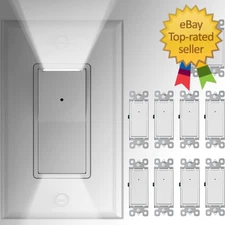 10 Pack SOZULAMP 3 Way Wall Light Switch with LED Night Light 15Amp 120/277Vo...