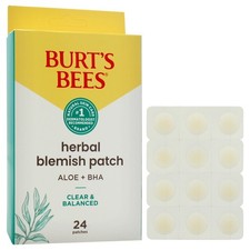 Burt's Bees Clear Balanced Herbal Blemish Patches 24 ct Skin Care 1 Pack