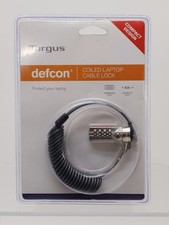 Defcon Coiled Laptop Cable Lock Security 5.5 Feet Combo Cable Lock from Targus.
