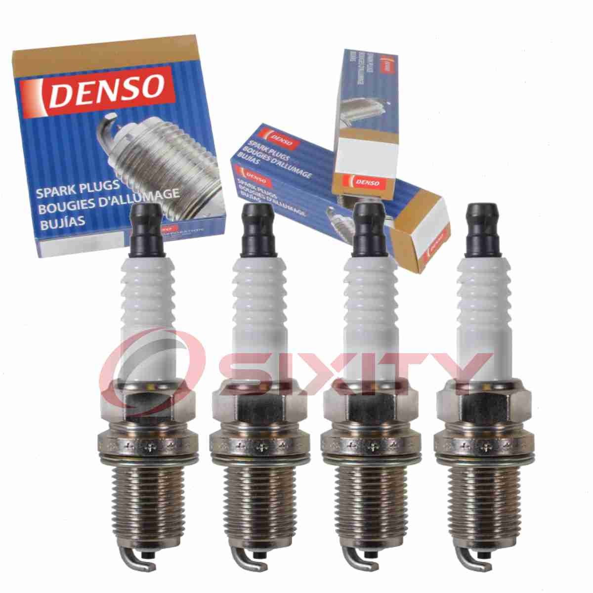 4 pc Denso Standard Spark Plugs for 2004 Kia Spectra 2.0L L4 Ignition oo