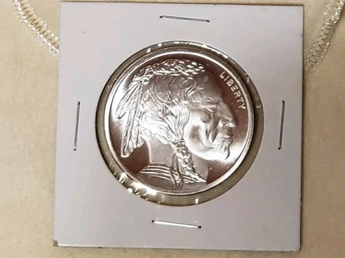 1 OZ 999 FINE SILVER ROUND INDIAN HEAD BUFFALO LIBERTY GOLDEN STATE MINT