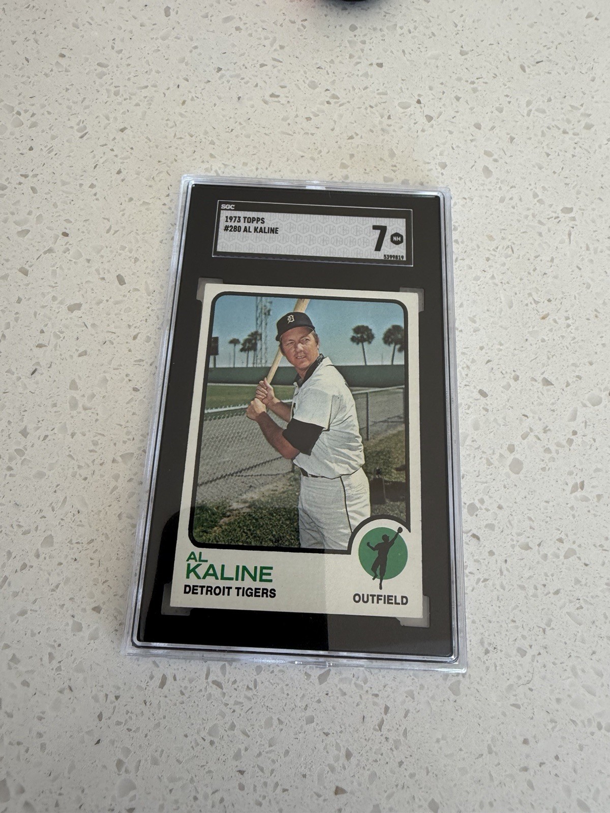 1973 TOPPS #280 AL KALINE SGC 7