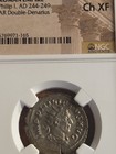 Philip The 1st A.D.244. AR.DOUBLE DENARIUS. CHOICE EXTRA FINE. LOOKS NICE LARGE — photo 8
