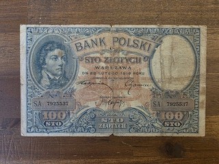 080 Poland / Polen 100 Zlotych 1919 Serie SA
