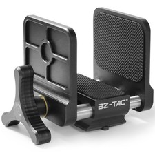 BZTAC Tactical Gun Rifle Clamp Shooting Tripod Rest, Aluminum Black