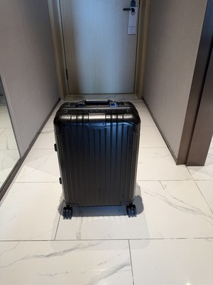 Rimowa Orginial Trunk Carry On 21'' Aluminum Suitcase, Black