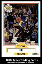 1990-91 Fleer Update Tyrone Hill #U-31 Golden State Warriors Rookie NBA