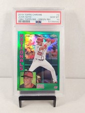 2019 Topps Chrome 2 Juan Soto 1984 Topps BaseBall Green Refractor /99 PSA Gem 10