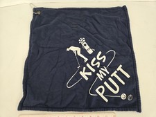 Kiss My Putt Golfing Towel with Hook On Ring FREE SHIPPING