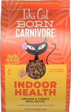 Tiki Cat Born Carnivore Indoor Health Chicken Turkey Meal 12 lbs Bag
