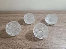 Bryce Higbee Glass Open Salt Cellar 1800’s Set Of 4