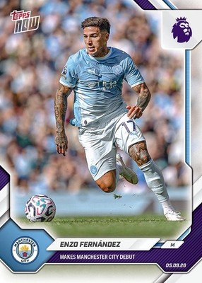 Enzo Fernandez Man City Debut 2026-27 Premier League Topps NOW #18 PRESALE