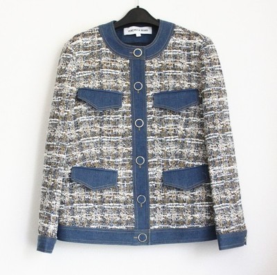 NEW AUTH VERONICA BEARD Ainslie Tweed Jacket,  Cotton-Blend, Size 2
