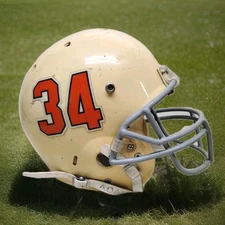 Schutt Youth Advantage Used Football Helmet #34 with Face Guard Size Medium