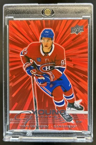 2025 Upper Deck Ivan Demidov Outburst Red Young Guns RC #/25 Canadiens