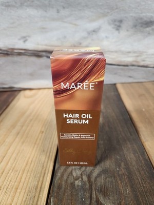 MAREE Hair Oil for Frizzy Damaged Hair Repair Vitamins A, E, B5 Keratin Biotin