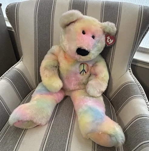 Vintage Extra Large TY Peace Bear