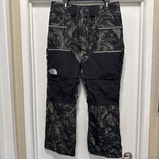 The North Face Slashback Cargo Pants Zip Fly Total Pattern Sz Medium Black Khaki