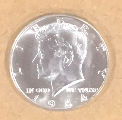 1964 D Kennedy Half Dollar Uncirculated 90% Silver