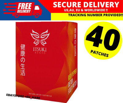 Itsuki Kenko Red Pepper & Herbal Foot Pads Patch Detoxifying ( 1 BOX )