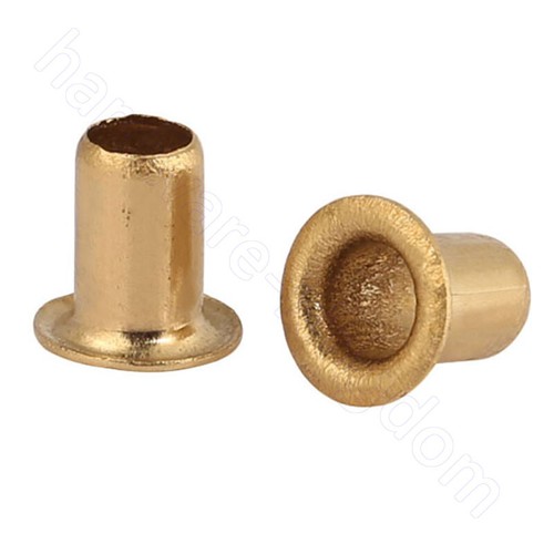 Occhielli Vias Rivetti Tubulari Cavi Ottone M0.9 1.3 1.5 1.7 2.3 2.5 3.5 4 5 6 - Foto 8 di 8