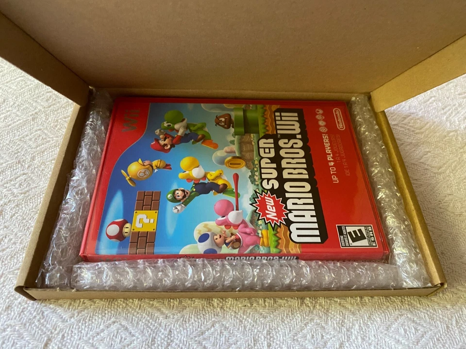 New Super Mario Bros Nintendo Wii - NTSC-U/C USA VGC CIB - High Quality Packing - Image 3 of 4
