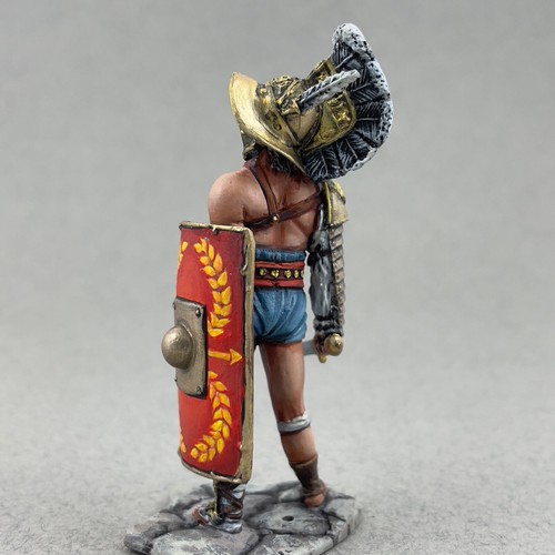 Roman gladiator Murmillo 54 mm, Painted tin toy soldier, Roman soldier miniature - Picture 5 of 14