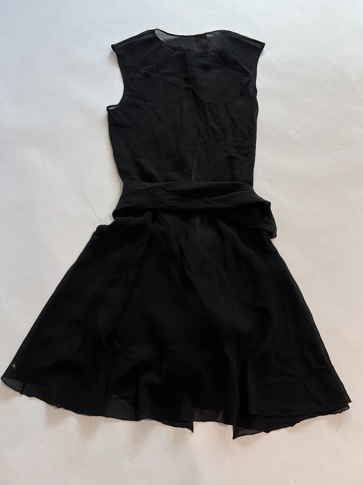 Gianni Versace Couture Mini Abito Vintage Grande Cravatta a Nastro Nero