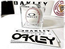Encased Oakley Baseball • For That Mancave w Oakley Decal • Collectable Ball