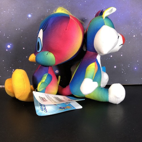 Looney Tunes Gradient Collection Tweety & Sylvester New NWT Plush Rainbow Colors - Picture 4 of 11