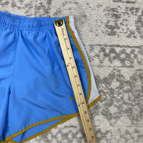 Nike Dri Fit Shorts Tempo Girl's Running Shorts Blue / White Size Large - Picture 2 of 7