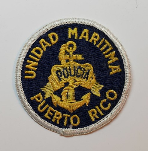 VTG PUERTO RICO POLICE PATCH / UNIDAD MARITIMA POLICIA PR