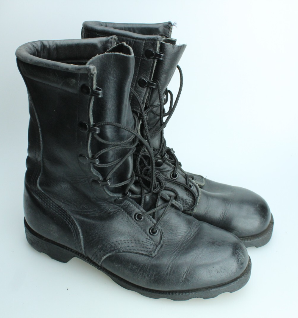 Vintage RO-SEARCH Black Leather US Army Boots Men's 5 XW - Women's